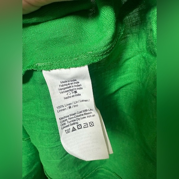 NWT! J.Crew Tall mini dress in linen. Size 12 Tall $158 - Picture 4 of 7